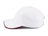STAN six panel cap, white