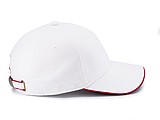 STAN six panel cap, white