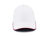 STAN six panel cap, white