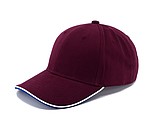 STAN six panel cap, wine