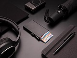 Standard aluminium RFID cardholder,black