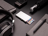 Standard aluminium RFID cardholder,silver