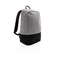Standard RFID anti theft backpack PVC free, grey/black