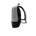 Standard RFID anti theft backpack PVC free, grey/black