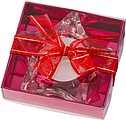 Star-shaped glass candle holder, including candle Nisha