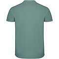 Star short sleeve mens polo, calm blue