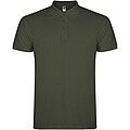 Star short sleeve mens polo