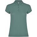 Star short sleeve womens polo, calm blue