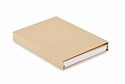 Stationary set with notepad, beige