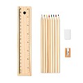 Stationery set in wooden box
