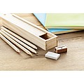 Stationery set in wooden box