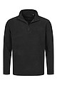 Stedman Active Fleece Half Zip Jacket, black, L