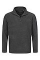 Stedman Active Fleece Half Zip Jacket, grey steel, L