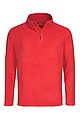 Stedman Active Fleece Half Zip Jacket, scarlet red, L
