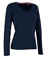 Stedman Claire V-Neck Long Sleeve, marina blue, L