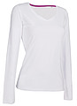 Stedman Claire V-Neck Long Sleeve, white, L