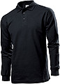 Stedman Polo Long Sleeve, black, L