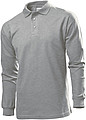 Stedman Polo Long Sleeve, grey heather, S