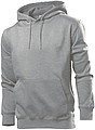 Stedman Sweatshirt Hooded Men, grey heather, S