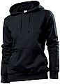 Stedman Sweatshirt Hooded Women, black, S