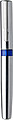 Steel ballpen with black ink.Blue