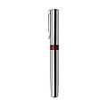 Steel ballpen with black ink.Red