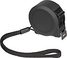 Steel tape measure with plastic housing 3m, black