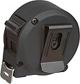 Steel tape measure with plastic housing 3m, black