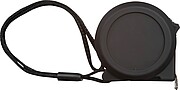 Steel tape measure with plastic housing 3m, black