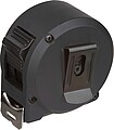 Steel tape measure with plastic housing 5m, black