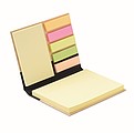Sticky notes set bamboo cover