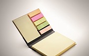 Sticky notes set bamboo cover