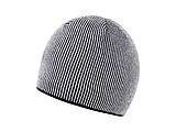 Stripe winter hat, white