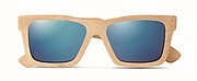 Sunglasses and case in bamboo