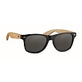 Sunglasses with bamboo arms, black