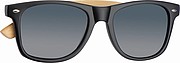 Sunglasses with bamboo temples