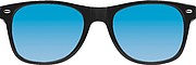 Sunglasses with colored glasses