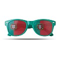 Sunglasses with flag lenses