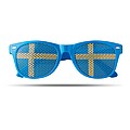 Sunglasses with flag lenses