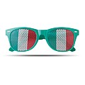 Sunglasses with flag lenses