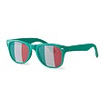 Sunglasses with flag lenses