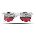 Sunglasses with flag lenses