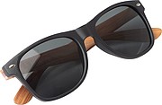 Sunglasses with wooden-look temples