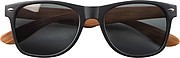 Sunglasses with wooden-look temples