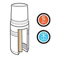 Swiss Peak Elite 0.5L copper vacuum flask, black