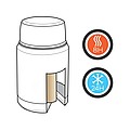Swiss Peak Elite copper vacuum food container, black