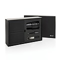 Swiss Peak RCS certified deluxe business gift set w/ tumbler, black