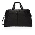 Swiss Peak RFID duffle with suitcase opening, black
