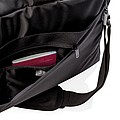 Swiss Peak RFID duffle with suitcase opening, black