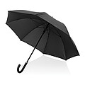 Swiss Peak Vero Aware™ RPET 25” umbrella w luxe handle, black